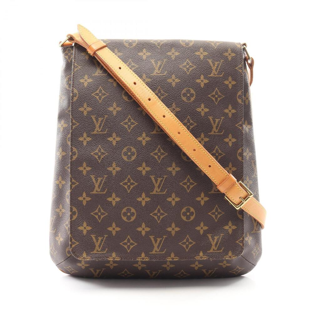Louis Vuitton Musette Shoulder Bag Canvas Leather Monogram Brown
